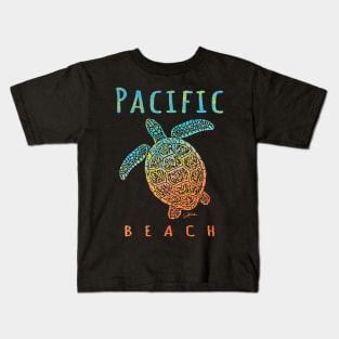 Pacific Beach Sea Turtle Kids T-Shirt